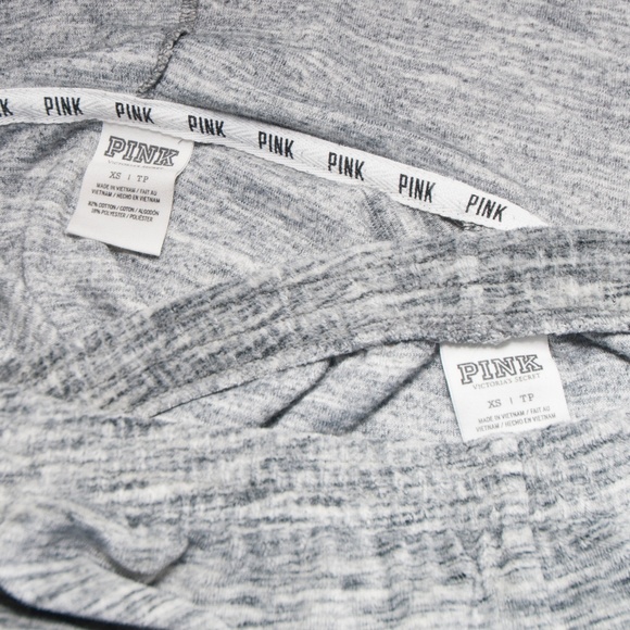 VS PINK Bling Velour Hoodie Sweats Pant Set 0600X - Picture 5 of 6